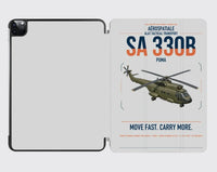 Thumbnail for Aérospatiale SA 330B Puma design on light gray ipad tablet case
