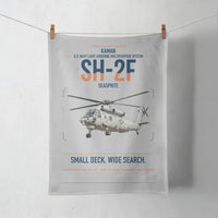 Thumbnail for Kaman SH-2F Seasprite design on light gray towel