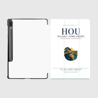 Thumbnail for William P. Hobby Airport (HOU) design on white samsung tablet tablet case