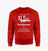 Thumbnail for Cessna Citation XLSPlus design on red sweatshirt