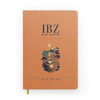 Thumbnail for Ibiza Airport (IBZ) design on orange notebook