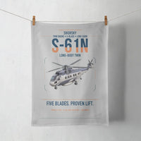 Thumbnail for Sikorsky S-61N design on light gray towel