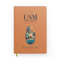 Thumbnail for Samui Airport Koh Samui (USM) design on orange notebook