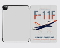 Thumbnail for F-11F Tiger design on light gray ipad tablet case