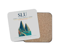 Thumbnail for George F. L. Charles Airport (SLU) design on light gray 1 piece coaster