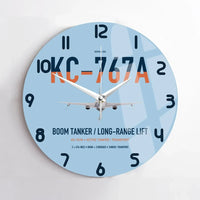 Thumbnail for Boeing KC-767A design on light blue no frame wall clock