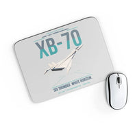 Thumbnail for XB-70A Valkyrie design on light gray rectangle mouse pad
