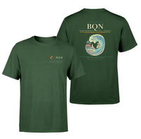 Thumbnail for Rafael Hernández Airport (BQN) design printed on dark green double-side t-shirt