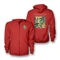 Thumbnail for VINTAGE G4155 - The Sorting Cabin - Premium Zipped Hoodie design on red