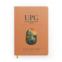 Thumbnail for Sultan Hasanuddin Airport (UPG) design on orange notebook