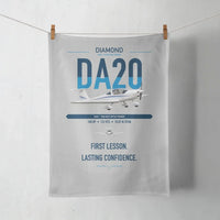 Thumbnail for Diamond DA20 design on light gray towel
