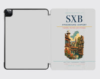 Thumbnail for Strasbourg Airport (SXB) design on light gray ipad tablet case