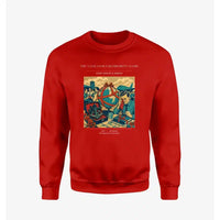 Thumbnail for VINTAGE G4435 - The Navigator's Retirement Globe - Designed Sweatshirts design on red