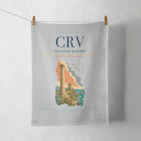 Thumbnail for Crotone Airport (CRV) design on light gray towel