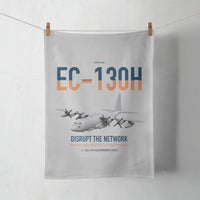 Thumbnail for EC-130H Compass Call design on light gray towel