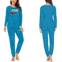 Thumbnail for Boeing 757 & Rolls Royce Engine (RB211) women pajamas - Light Blue