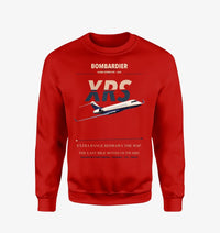 Thumbnail for Bombardier Global Express XRS design on red sweatshirt