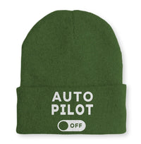 Thumbnail for Auto Pilot Off Embroidered Beanie - view 6