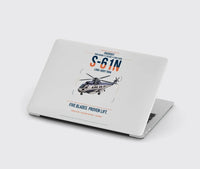 Thumbnail for Sikorsky S-61N design on light gray MacBook case