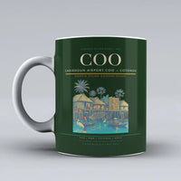 Thumbnail for Airport COO — Cotonou Mug design on dark green cadjehoun