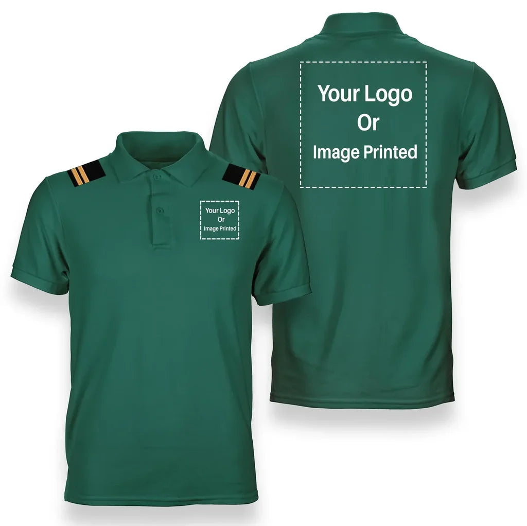 Customisable Pilot Epaulettes Polo Shirt - view 6