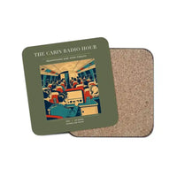 Thumbnail for The Cabin Radio Hour - Designed Coasters design on green army 1-piece