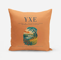 Thumbnail for Saskatoon John G. Diefenbaker International Airport (YXE) design on orange pillow
