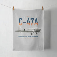 Thumbnail for C-47A Skytrain design on light gray towel