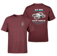 Thumbnail for DJI Neo design on dark red t shirt