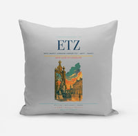 Thumbnail for Metz–Nancy–Lorraine Airport (ETZ) design on light gray pillow