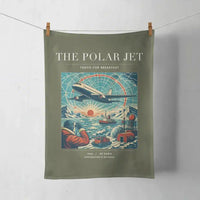 Thumbnail for VINTAGE G4119 - The Polar Jet - Designed Towels design on greenarmy