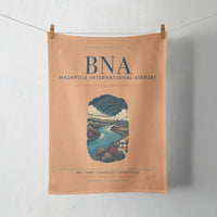 Thumbnail for Nashville International Airport (BNA) design on orange towel