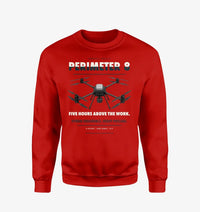 Thumbnail for Skyfront Perimeter 8 design on red sweatshirt