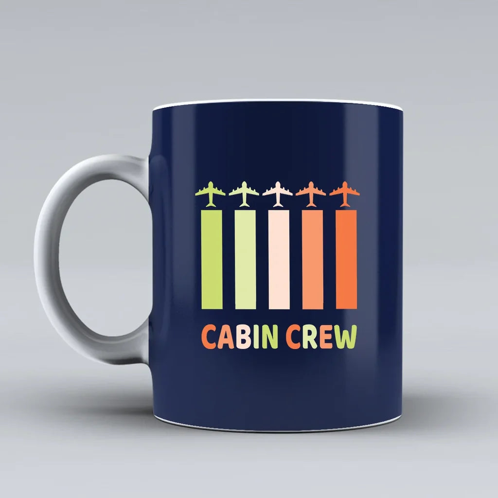 Customisable Colourful Cabin Crew Mug - view 6