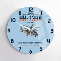 Thumbnail for Leonardo HH-139B design on light blue no frame wall clock