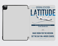 Thumbnail for Cessna Citation Latitude design on light gray ipad tablet case