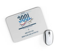 Thumbnail for Extra 300L design on light gray rectangle mouse pad