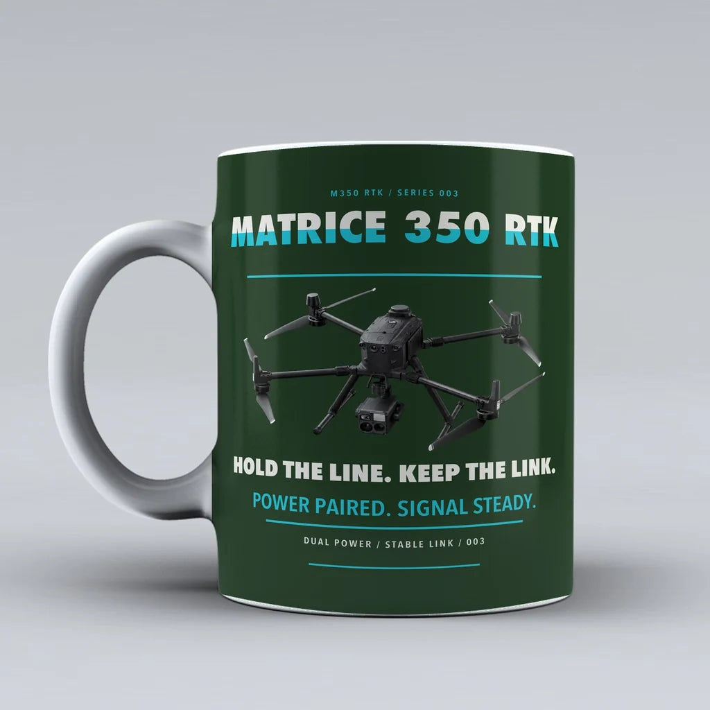 Matrice 350 RTK Mug design on dark green dji