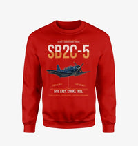 Thumbnail for SB2C-5 Helldiver design on red sweatshirt