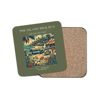 Thumbnail for The Island Milk Run - Designed Coasters design on green army 1-piece