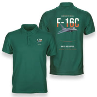 Thumbnail for F-16C FIGHTING FALCON design on green polo