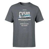 Thumbnail for Convair 580 design on gray single side
