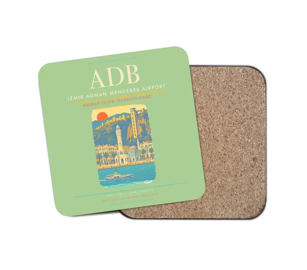 Izmir Adnan Menderes Airport ADB Coaster 1-Piece - Light Green