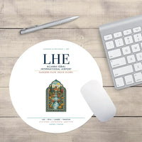 Thumbnail for Allama Iqbal International Airport Lahore (LHE) design on white round mouse pad