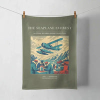 Thumbnail for VINTAGE G4296 - The Seaplane Everest - Designed Towels design on greenarmy