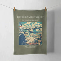 Thumbnail for VINTAGE G4272 - The Tide Table Takeoff - Designed Towels design on greenarmy