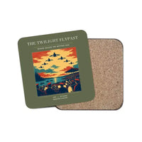 Thumbnail for The Twilight Flypast - Designed Coasters design on green army 1-piece