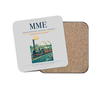 Thumbnail for Teesside International Airport (MME) design on light gray 1 piece coaster