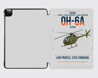 Thumbnail for Hughes OH-6A Cayuse design on light gray ipad tablet case