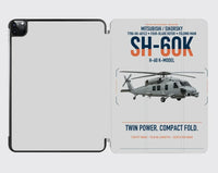 Thumbnail for Mitsubishi Sikorsky SH-60K design on light gray ipad tablet case